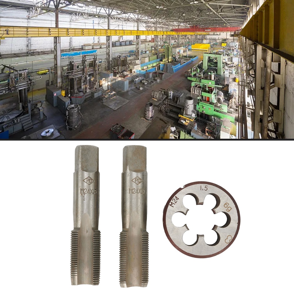 [SMELLSHI] HSS M24 x 1.5mm Taper & Plug Tap & M24 x 1.5mm Die Metric