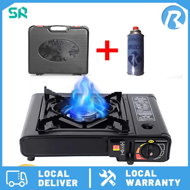 Portable Gas Stove box Automatic Butane Camping Gass Stoves cooker