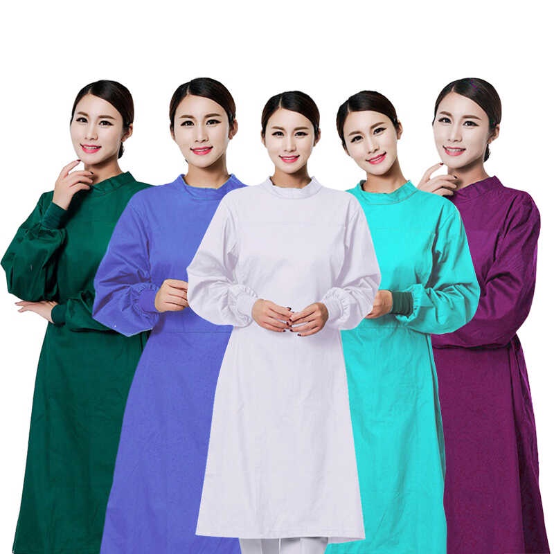 Women Man Lab Coat Beauty Salon Work Uniform Spa Uniform Waterproof ...