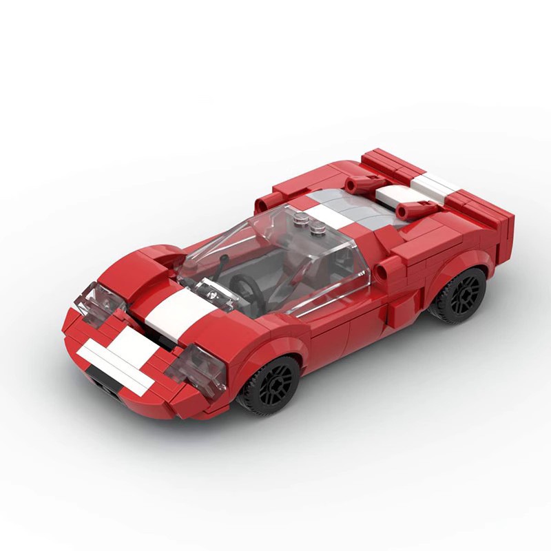 MOC Ford GT40 Mk1 Speed Champions Sports Cars Building Blocks Toys For ...