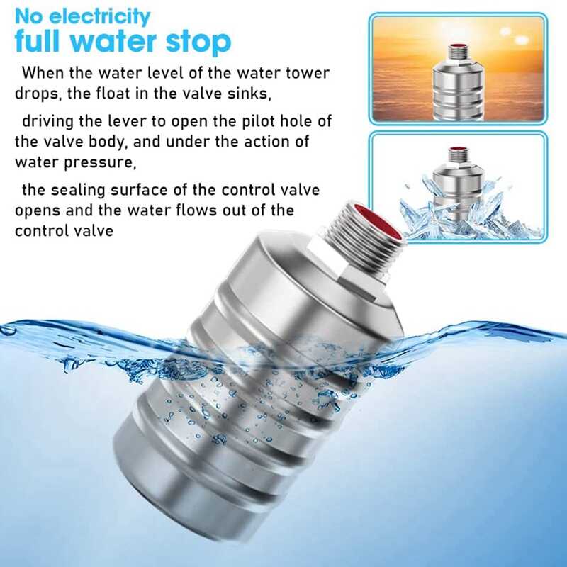 2Pcs Fully Automatic Water Level Control Float Vae, Water Level ...