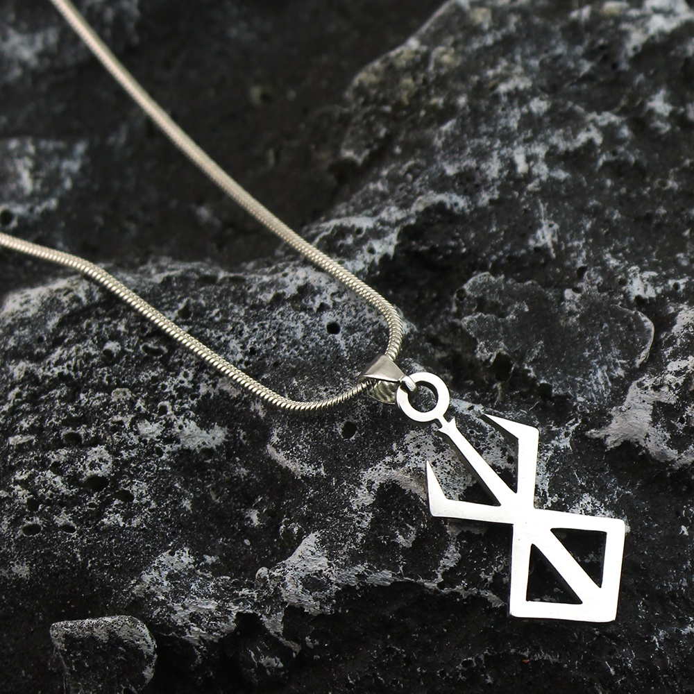 Berserk Necklace Guts Sword Logo Pendants Choker The Mad Warrior Of ...