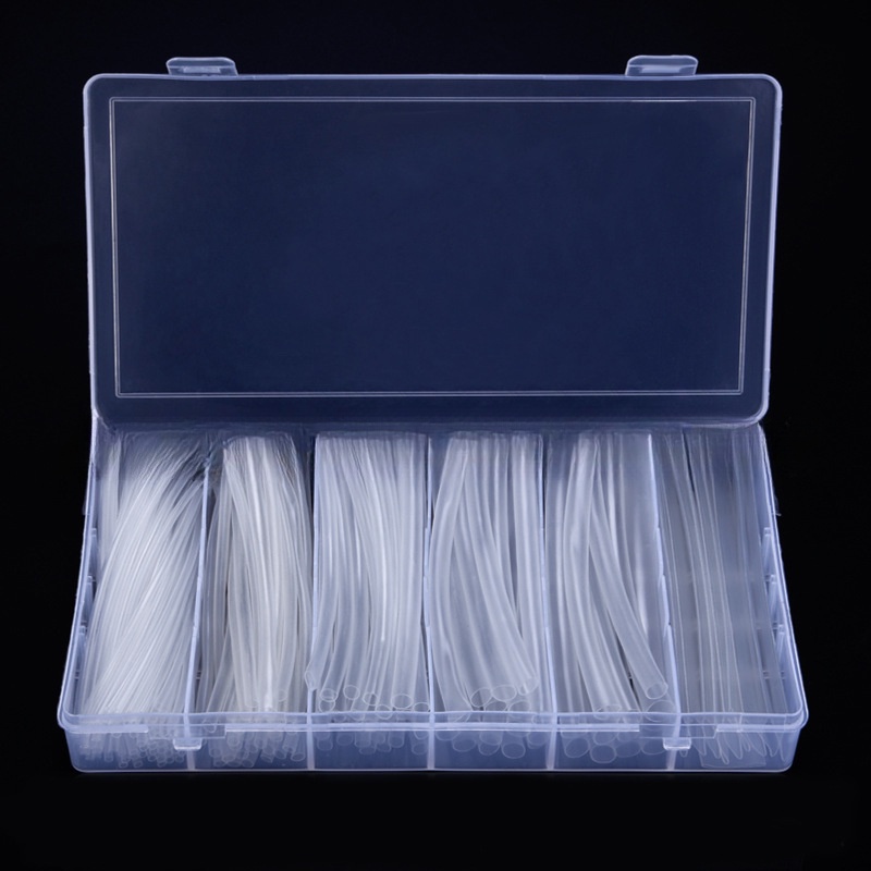 200pcs 150pcs box packed transparent heat shrink tubing, wire joint ...