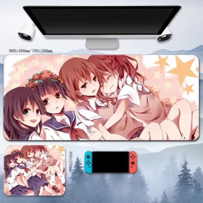 Isang Siyentipikong Rail Shirai Kuroko Misaka Mikoto Otaku Mouse Pad ...