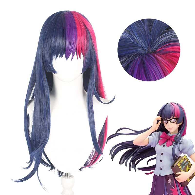 My Little Pony Little Girls Twilight Sparkle Cosplay Wigs Peluca ...