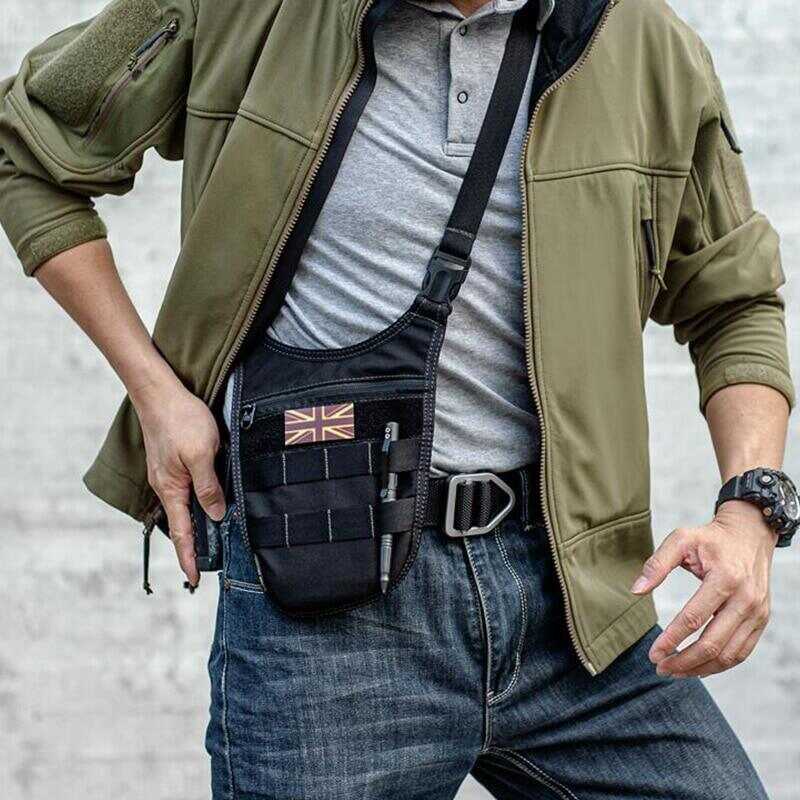 Underarm Invisible Tactical Shoulder Bag Crossbody Bag Men Molle Hidden ...