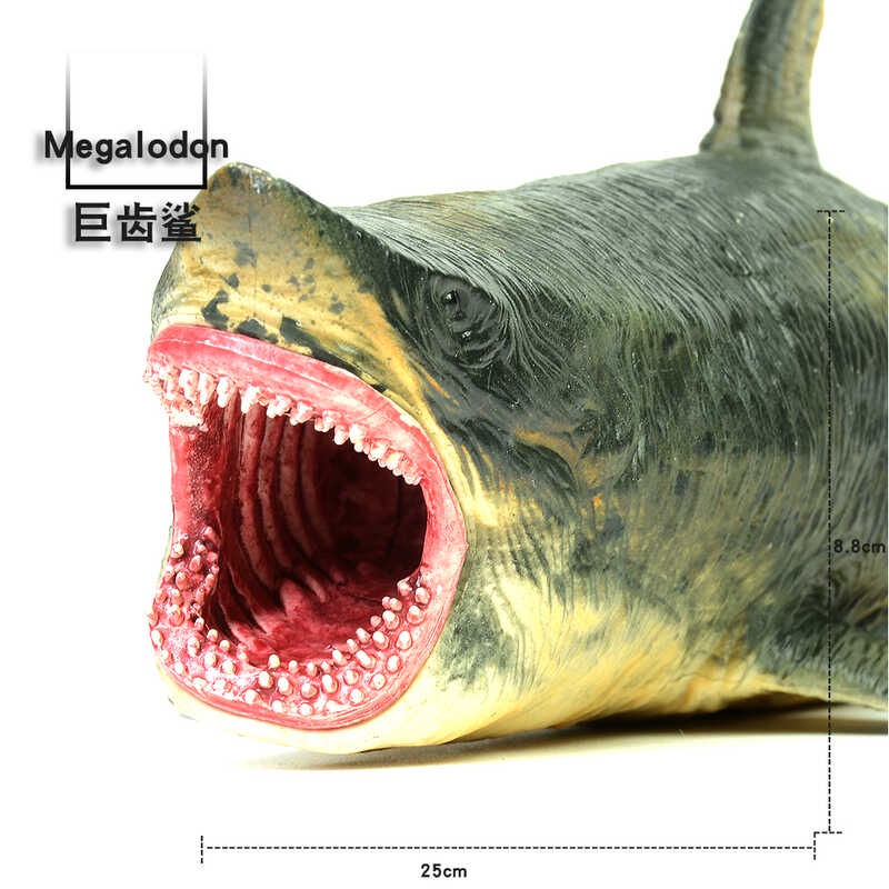 Marine Life Simulation Model Sawtooth Shark Megalodon Children's Toy ...