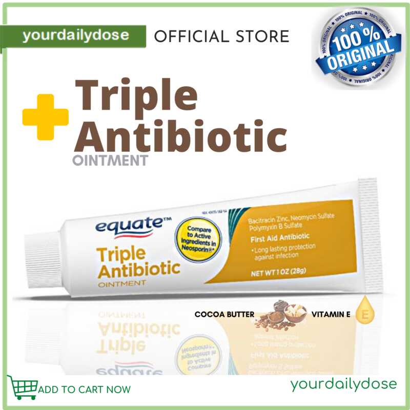 Equate First Aid Triple Antibiotic Ointment Infection Protection 1 Oz 28g Shopee Philippines 4268