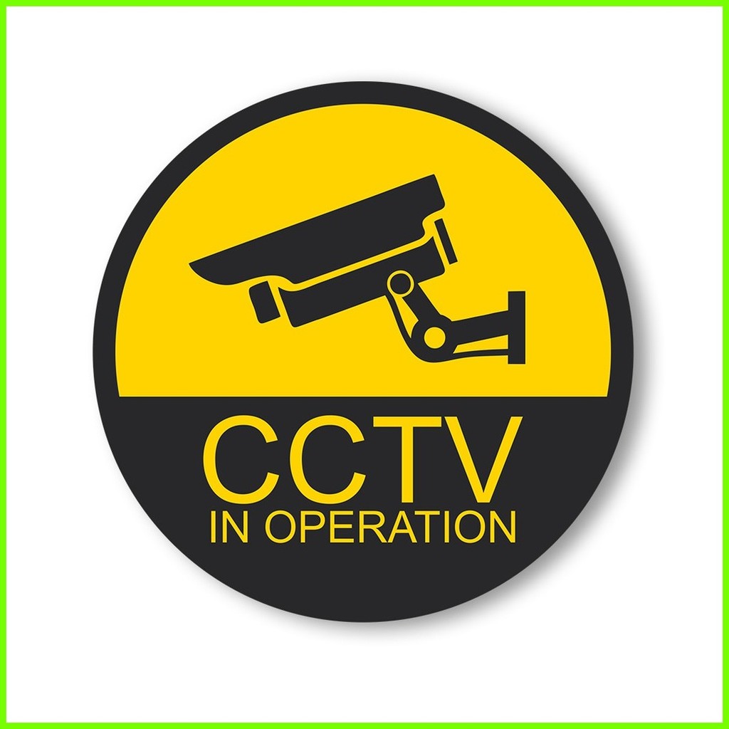 ♂ ♧ Cctv sign Board - cctv sign system - Camera sign Board | Shopee ...