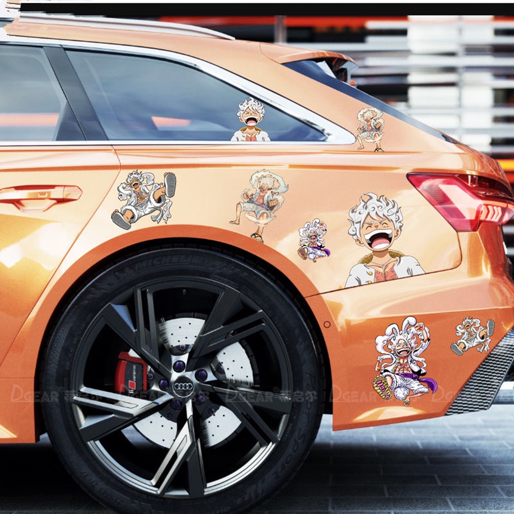 ONE PIECE Luffy Gear 5 Sticker Motorcycle Beautiful decoration Anime ...