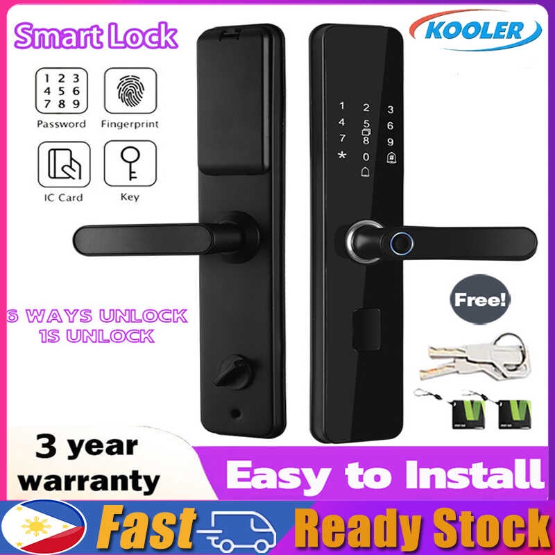 Kooler Wifi door knob main door smart lock digital door lock electronic