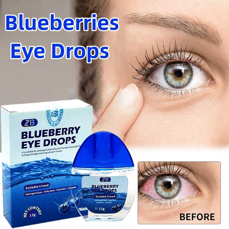 Original Blueberries Eye Drops for Clear Vision Dry Eyes Congestion