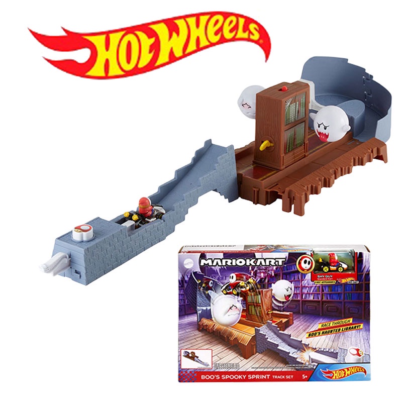 Hot Wheels Mario Kart Boos Spooky Sprint Track Playset Super Mario