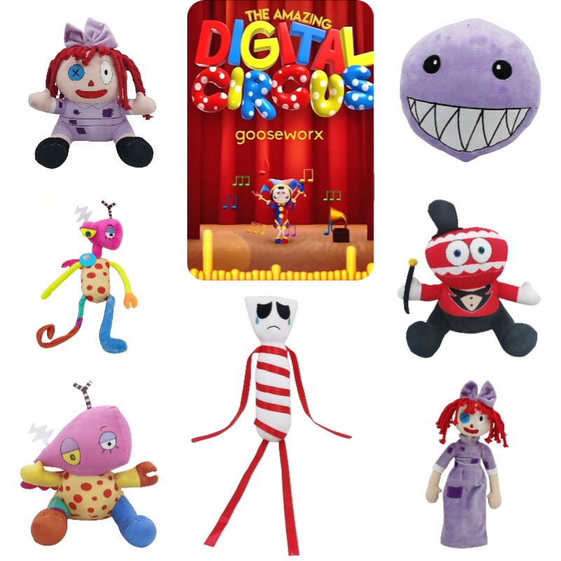 Amazing Digital The Circus Plush Magical Number Circus Rabbit Clown ...