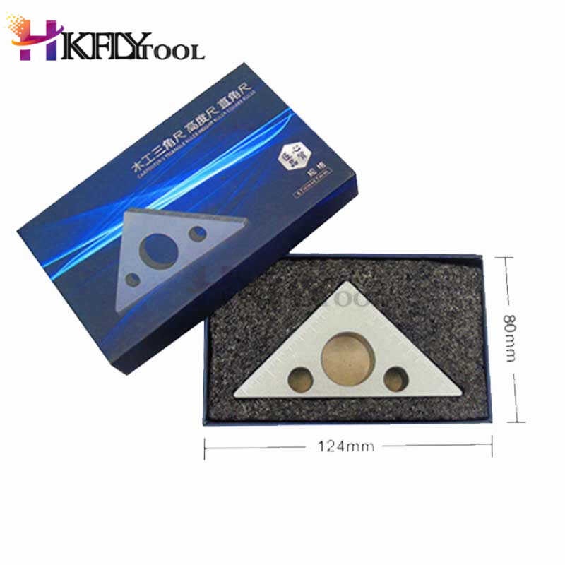 45 Degree Aluminum Alloy Angle Ruler pulgada metric Triangle ruler ...