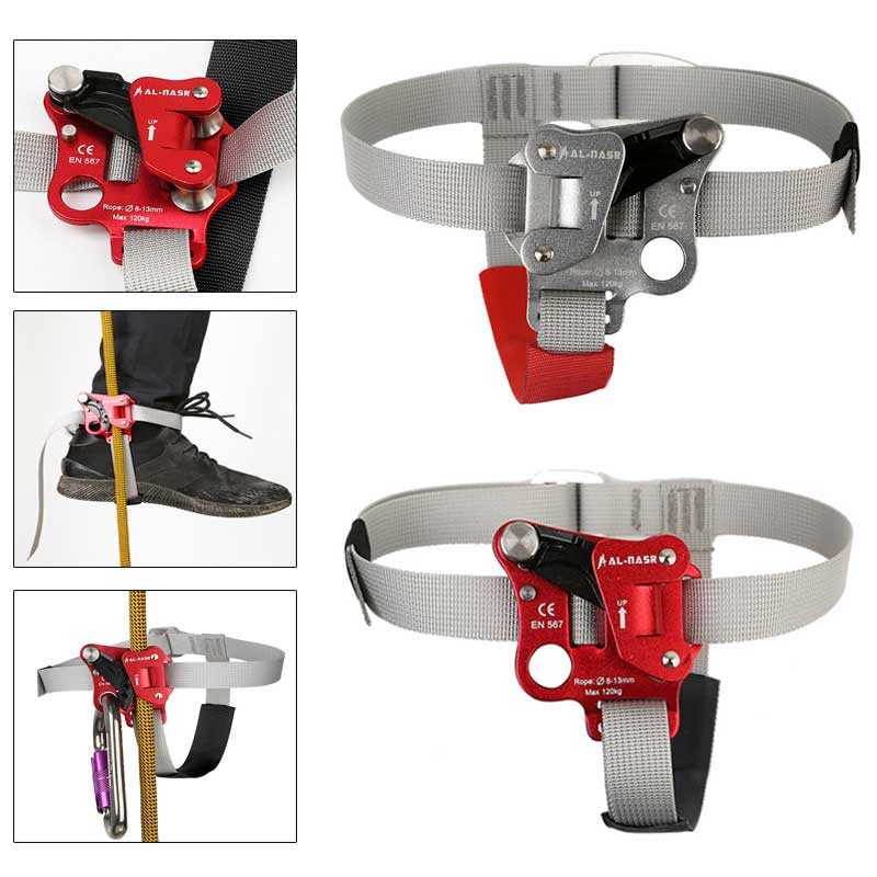 SRT Rock Climbing Foot Ascender Riser Sa Pedal Belt Grasp Rope Gear ...