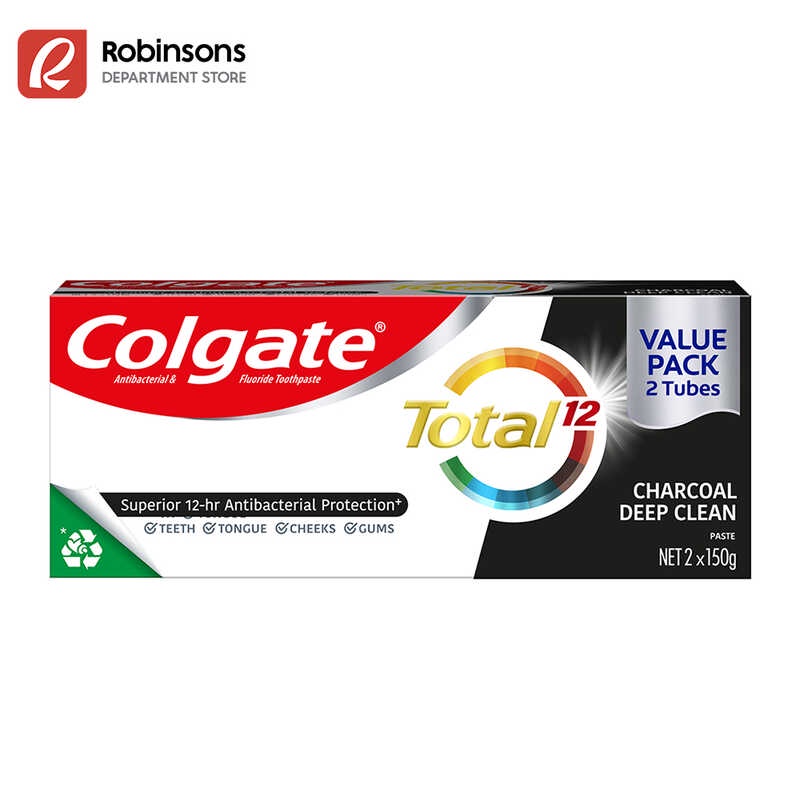 Colgate Total Charcoal Toothpaste Deep Clean 150g Twin Pack | Shopee ...