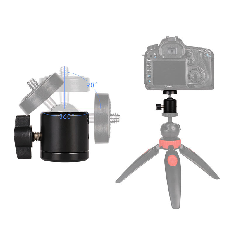 Universal Mobile Phone Clip 360 Rotation 1/4 Screw Ballhead for Cell ...