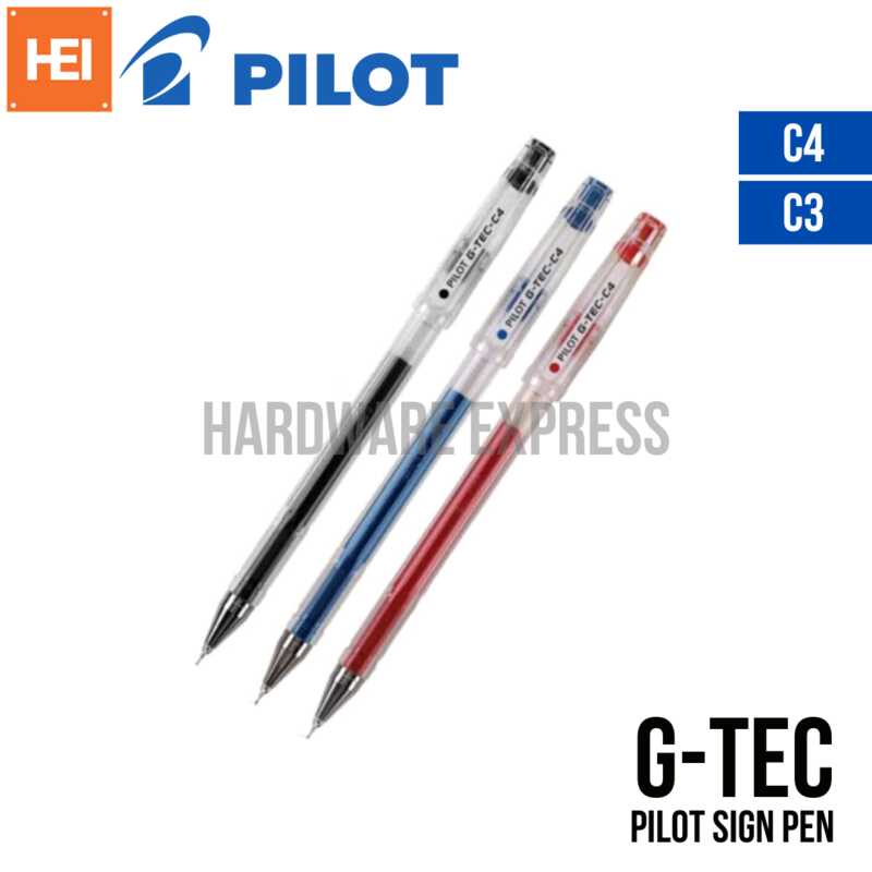Pilot G-Tec Sign Pen C4 0.4mm / C3 0.3mm (Sold per pc) | Shopee Philippines
