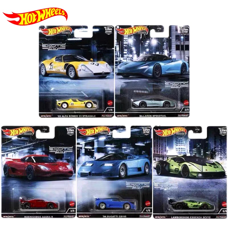 Hot Wheels Car Culture Premium Exotic Envy Series Models Iron Bottom 1/ ...