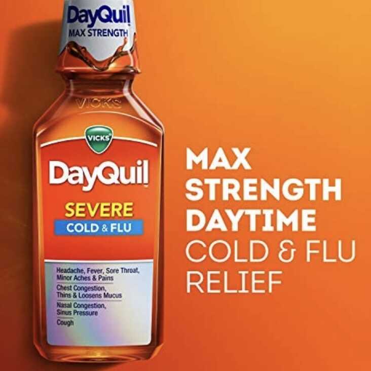 Vicks DayQuil Cough Cold and Flu 354 ml 12 fl oz (from USA) Shopee