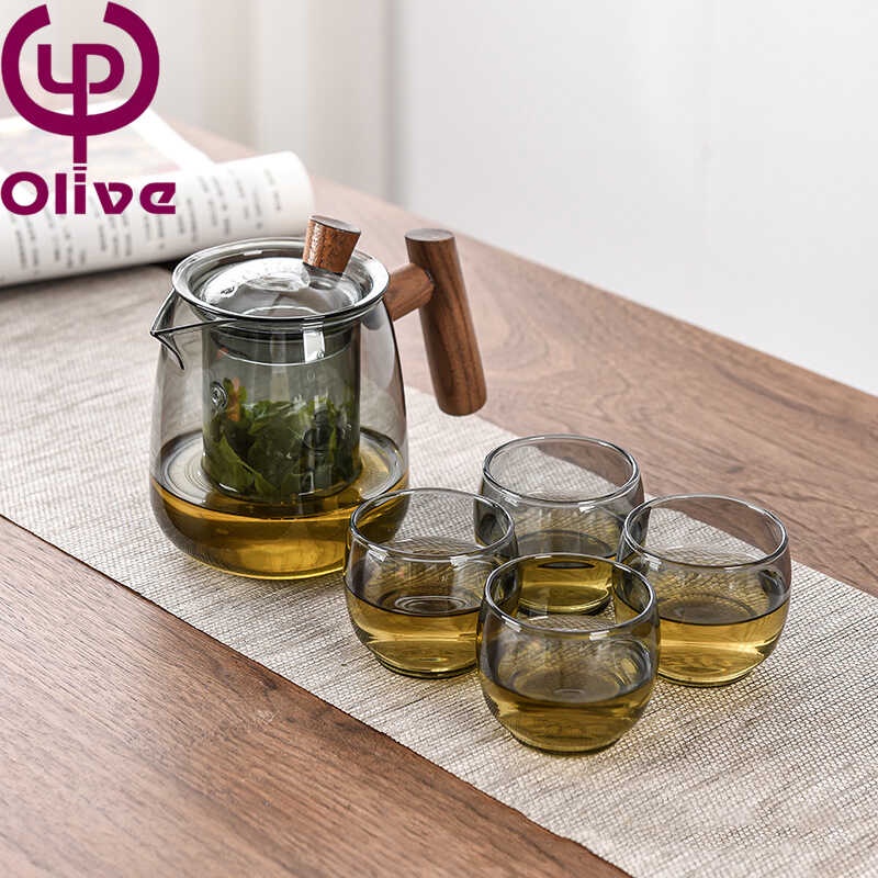 Teapot Home Glass High Temperature Steeping Tea Boiler Single Pot