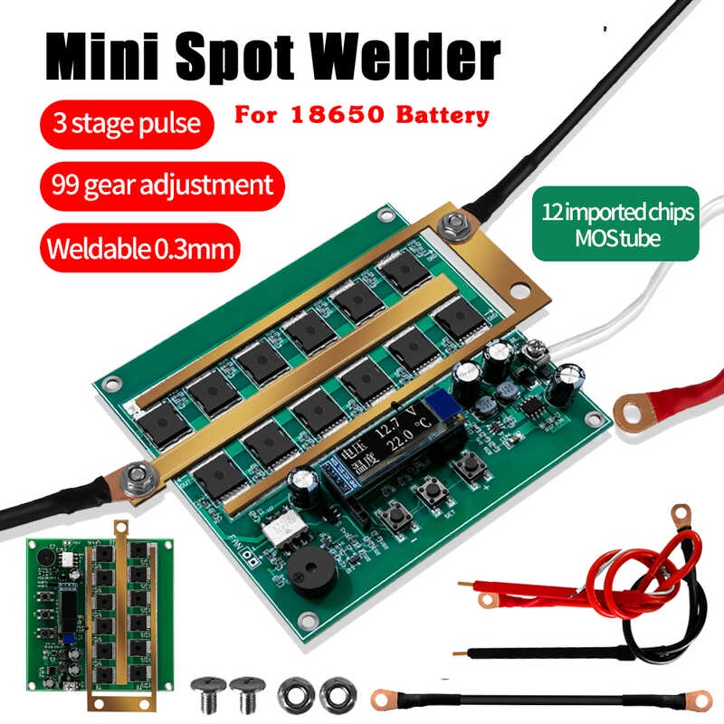 99 Gears 12V Spot Welding hine Mini Spot Welder Module DIY PCB Circuit ...