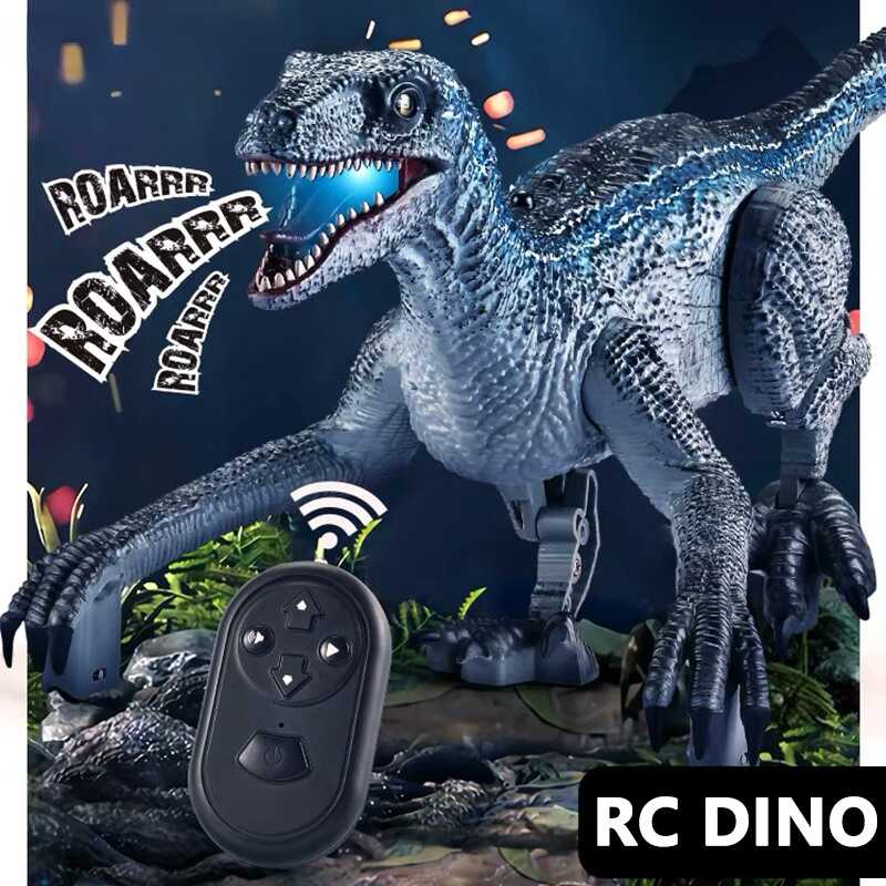 Electric Walking Remote Controlled Dinosaur Kids RC Robot Birthday