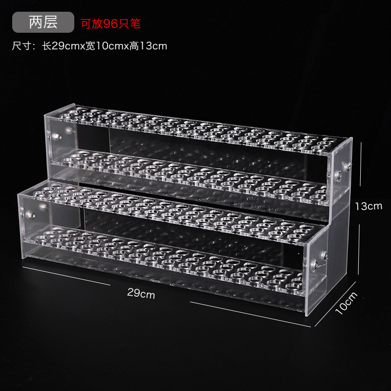 Acrylic Pen Holder Desktop Pen Holder Storage Supermarket Stationery ...