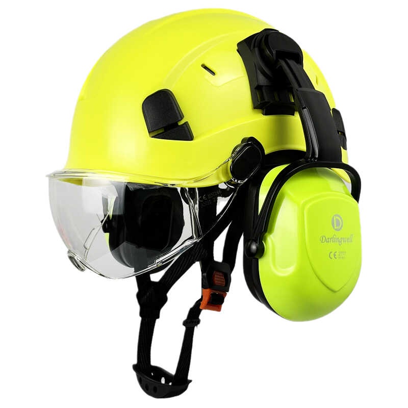 CE Construction Safety Helmet With Goggles Visor Ear Muffs Snr 30Db ABS Hard Hat ANSI Industrial Wo Shopee Philippines