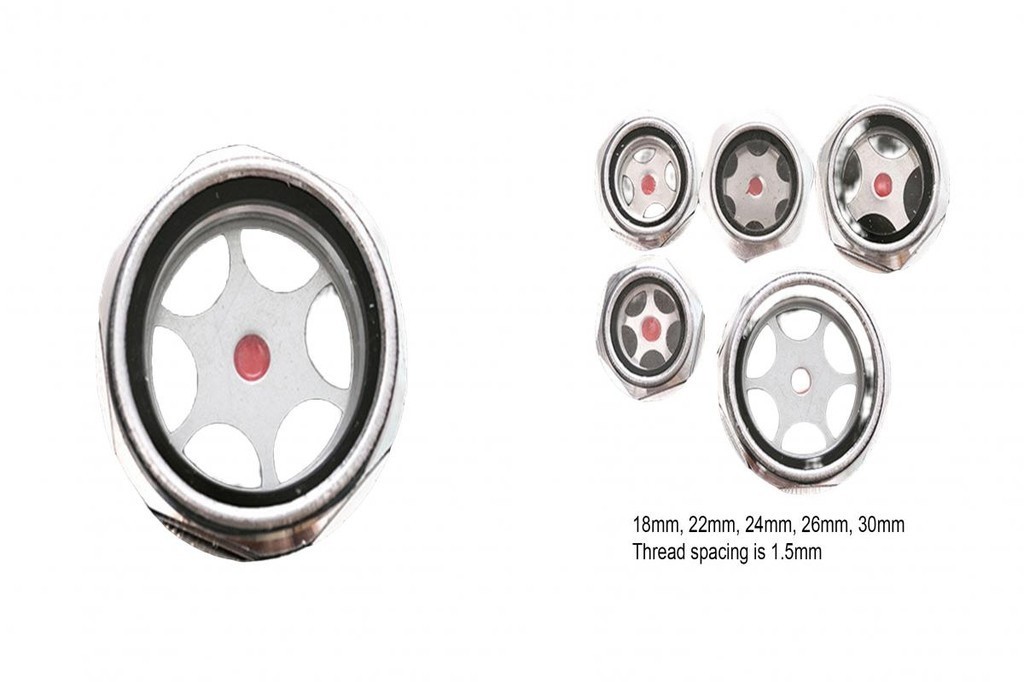 Aluminum Alloy Air Compressor Sights Glass Supply Threaded Oil