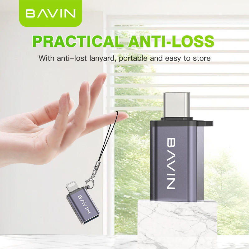 BAVIN OTG Adaptor USB 3.0 Fast Data Transfer for For iPh 16 and TYPE-C ...
