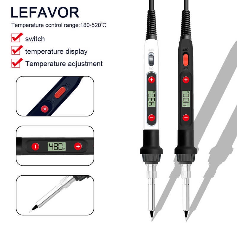 Soldering 60W/80W Adjustable Temperature Electric Solder Iron Rework ...