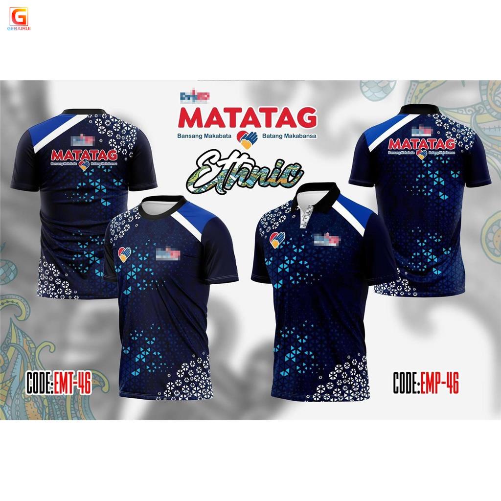 New BLUE MATATAG UNIFORM SUBLIMATION DEPED BADGE TSHIRT FOR MEN AND ...