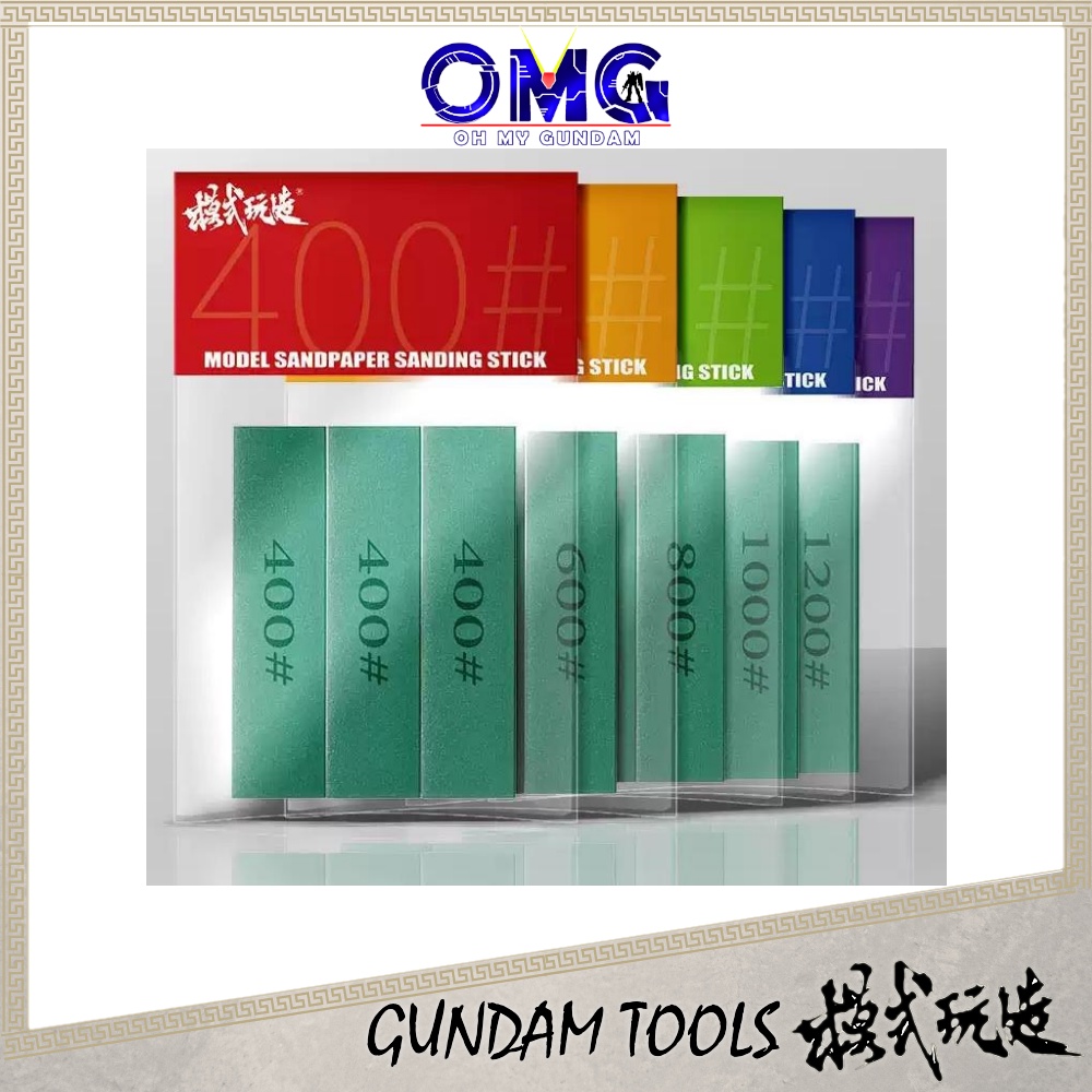MoShi Sandpaper Sanding Stick 400 - 1200 (3 pieces) MS022 Mo Shi MS-022 ...