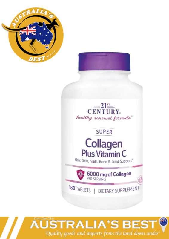 21st Century Super Collagen Plus Vitamin C 1000 mg 180 Tablets (Expiry