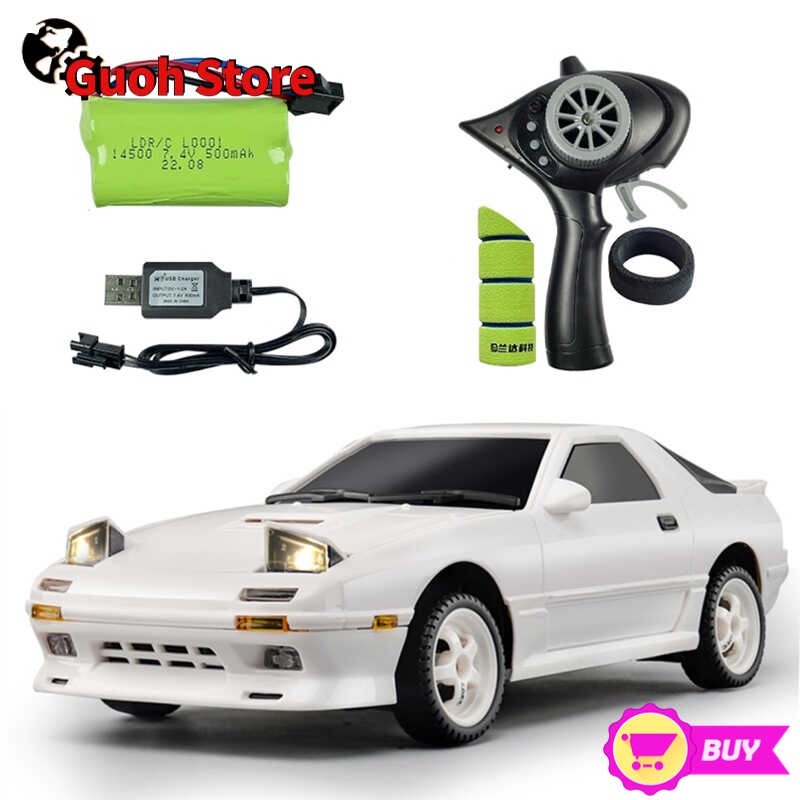 Guoh Store LDRC LD1802 RX7 1/18 RC Drift Car 2.4G 2WD RC Car With LED ...