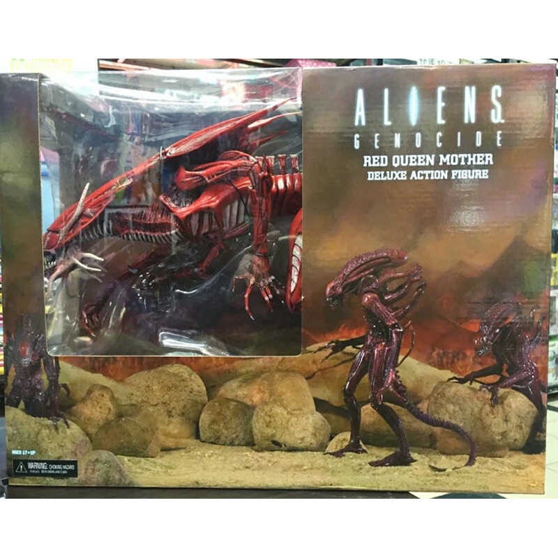 NECA Aliens GENOCIDE RED Queen Mother DELUXE Boxed Action Figure Alien ...