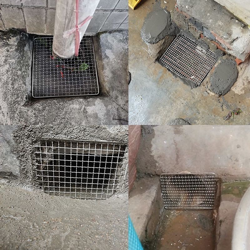 Sewer Mouse-Proof Floor Drain Outdoor Drain Filter Stainless Steel Side ...