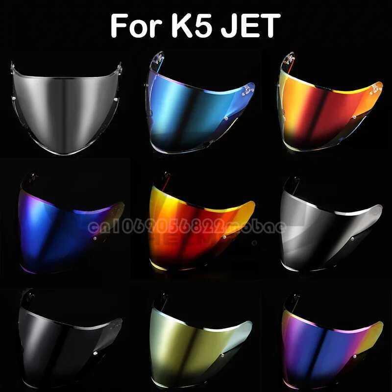 Open Face Helmet Visor Shields Para Sa AGV K5 JET Cascos Visera