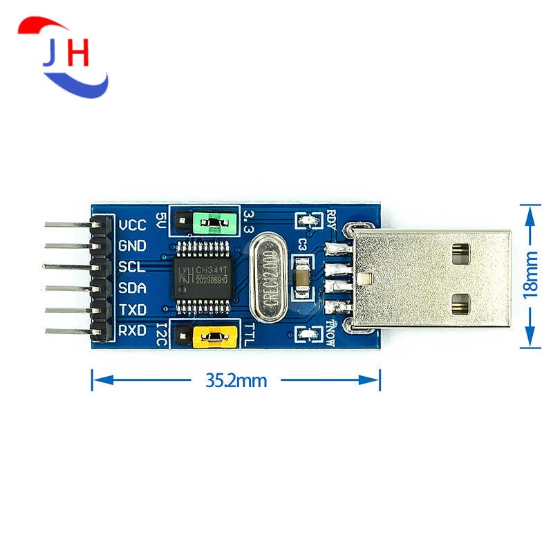 1Pcs Ch341t Ch341 DalawangSaIsa Module Upang I2c IIC UART USB Sa TTL