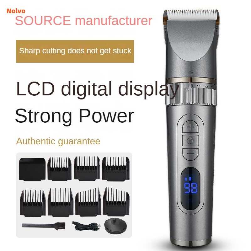 1200Mah Powerful Professional Hair Clipper Adjustable Electric Hair ...