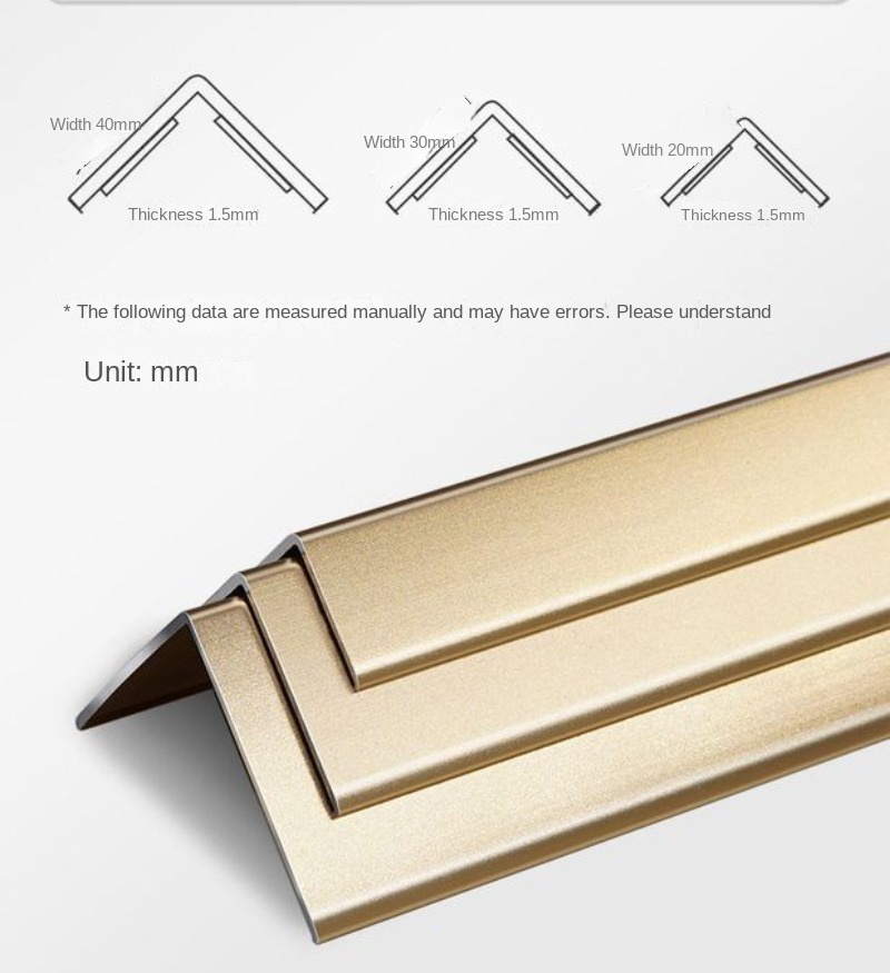 Titanium Aluminum Alloy Corner Protection Strip Corner Wall Protector ...