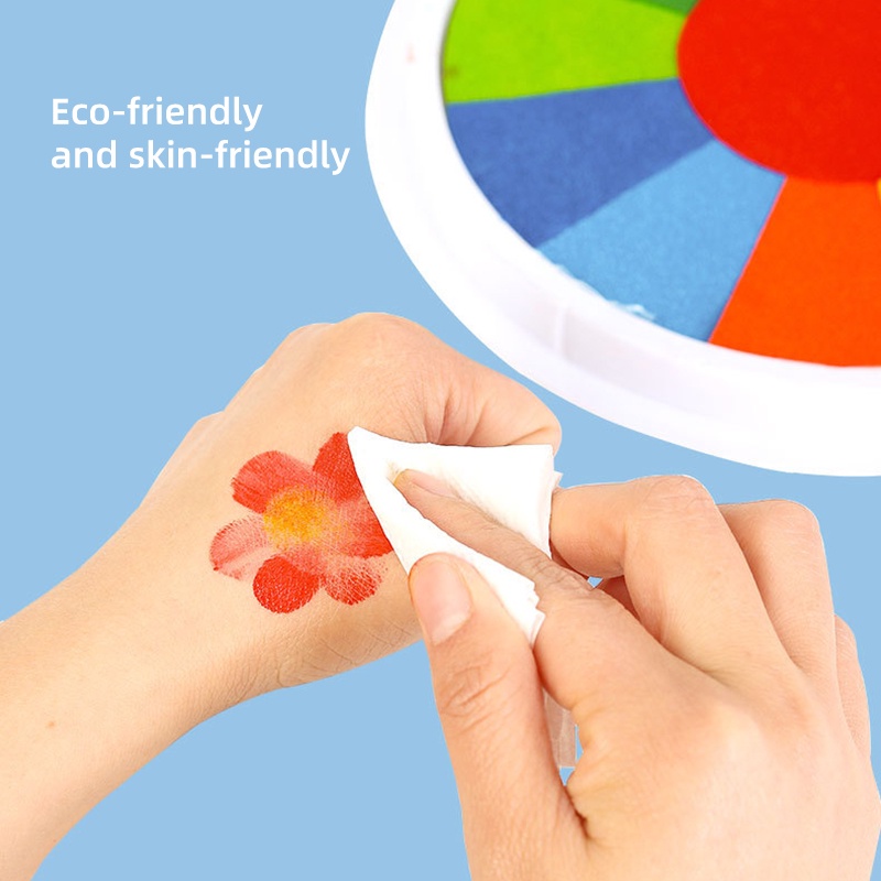 6 Colors/13Colors Children Kids Finger Ink Pads Washable Craft Stamp ...