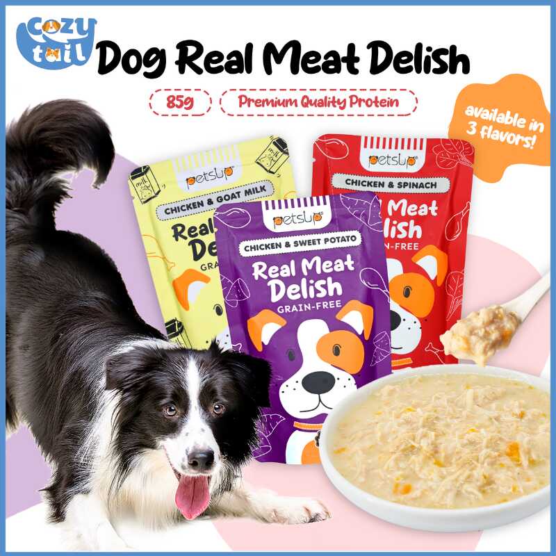 Cozytail Real Meat Delish Dog Wet Food Dog Snacks 85G Tasty Sachet