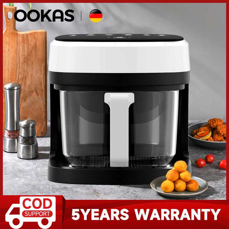 Ookas Air Fryer 7l 9l 13l 16l Visual Glass Digital Touch Screen Smokeless Fully Automatic Non 5650