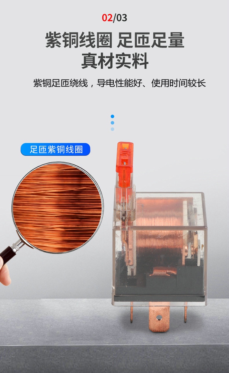 Transparent fuse relay 40A/80A12V/24V fully enclosed relay headlight ...
