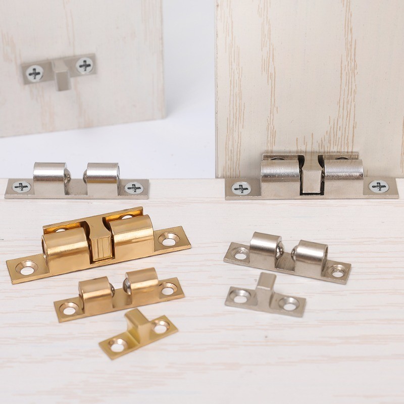 40/50/60mm Cabinet Copper Touch Beads Lock - Self-Locking Door Spring ...