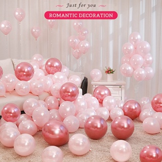 Pink Balloons, 60 Pcs Hot Pink Balloons Set with Rose Gold Confetti  Metallic Rose Gold Balloons, 12 Inch Magenta Fuchsia Pink Baby Pink  Balloons for