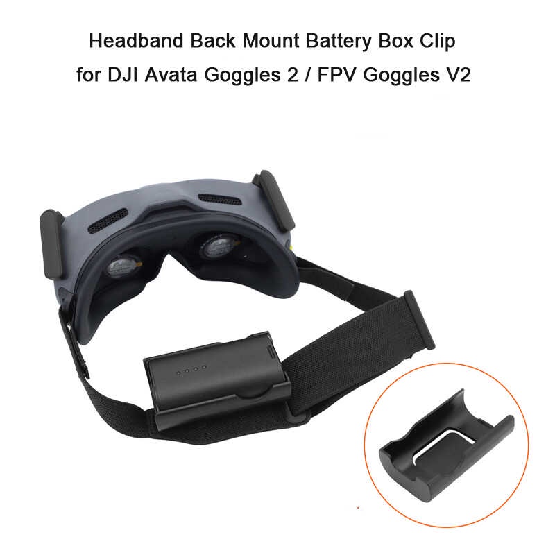 Holder for Avata DJI 2 / FPV Goggles V2 Headband Mount Battery Box Back